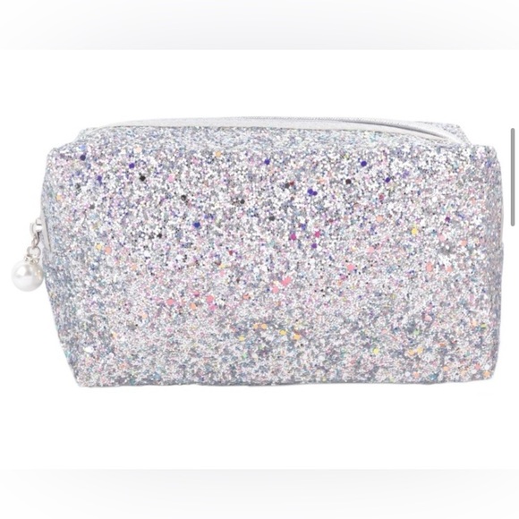 Handbags - Silver glittery cosmetic bag